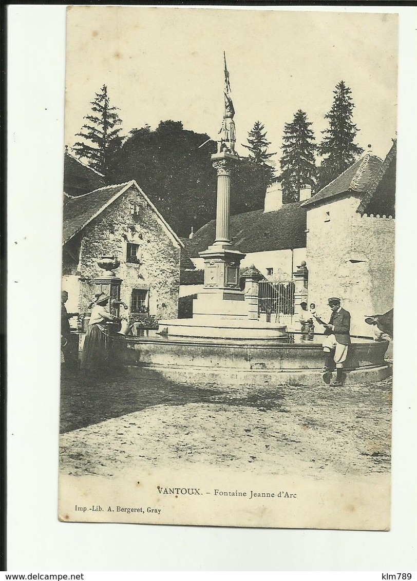 70 - Haute Saone - Vantoux - Fontaine Jeanne D'Arc - Animée - - Autres & Non Classés