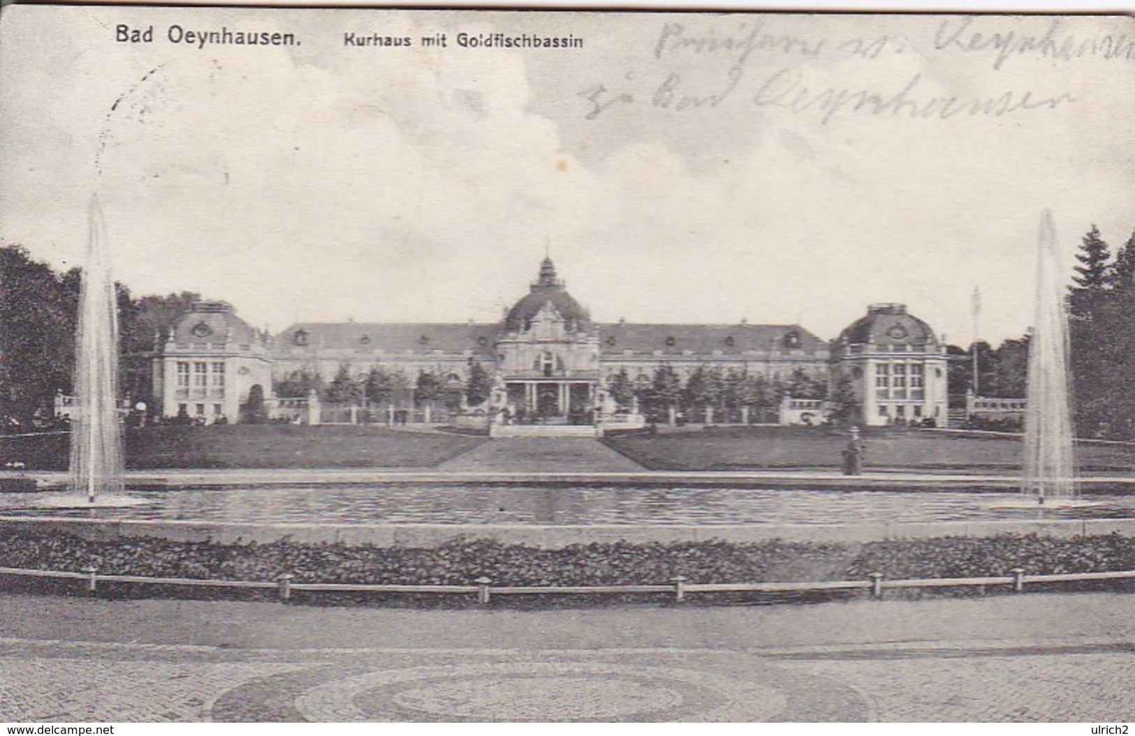 AK Bad Oeynhausen - Kurhaus Mit Goldfischbassin - Ca. 1925  (48108) - Bad Oeynhausen