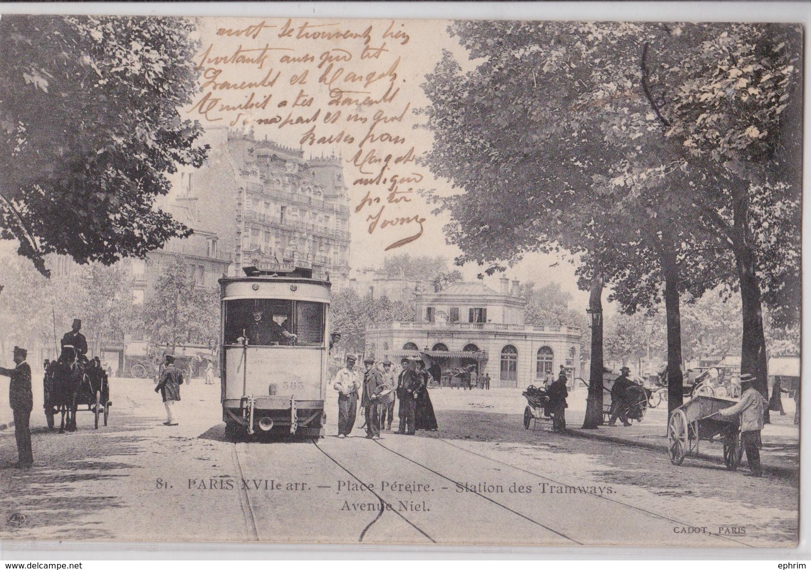 PARIS 17e - Place Péreire - Station Des Tramways Avenue Niel Tramway Champ De Mars Gare De Ceinture - Distretto: 17