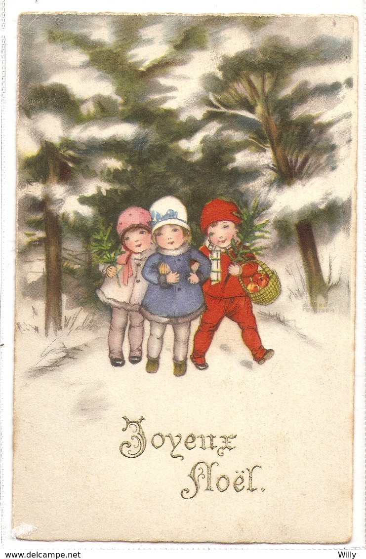 K 301,  OLD  FANTASY  POSTCARD  , CHILDREN , FINE ART , GREETINGS - Andere & Zonder Classificatie