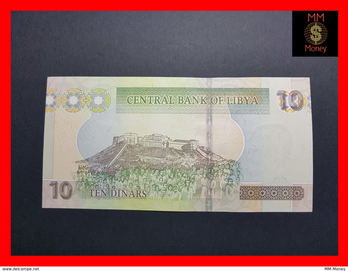 LIBYA 10  Dinars 2011  P. 78 Ab  Central Bank In Arabic At Upper On Front  UNC - Libyen