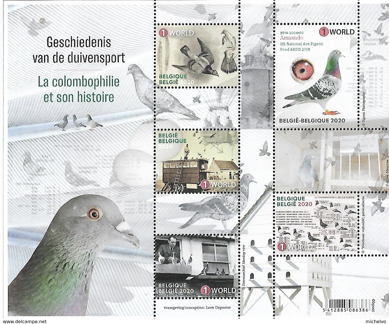 Belg. 2020 - La Colombophilie (Pigeon) ** - Ungebraucht