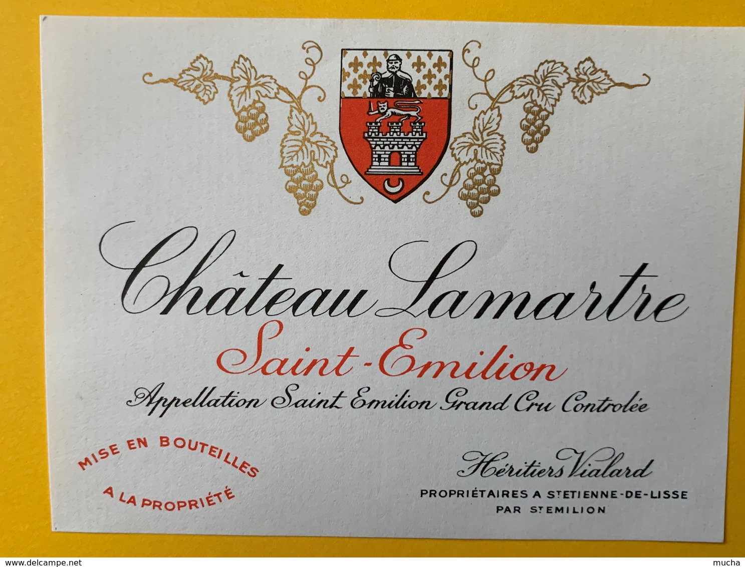 12446 - Château Lamartre 1981 Saint-Emilion Petite étiquette - Bordeaux