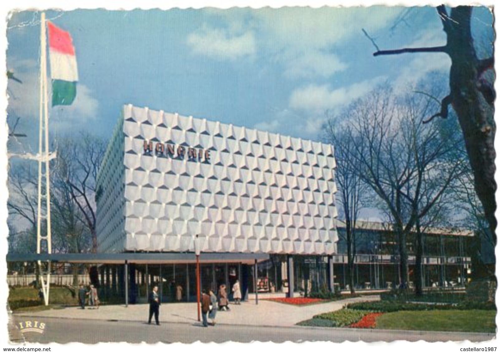 Exposition Universelle Et Internationale De Bruxelles 1958 - Pavillon De La Hongrie. Vue D'ensemble. - Monumenti, Edifici