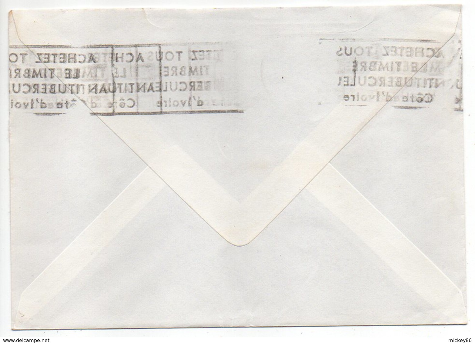 Côte D'Ivoire--1977--lettre De ABIDJAN  Pour Poitiers-(France) .cachet Tuberculose...timbre Bateau - Côte D'Ivoire (1960-...)