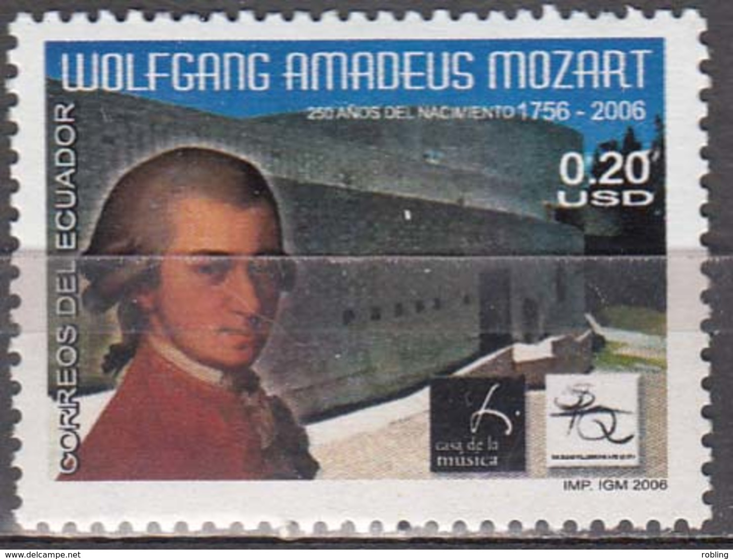 Equador 2006 Mozart  Michel 2917  MNH 26069 - Musique