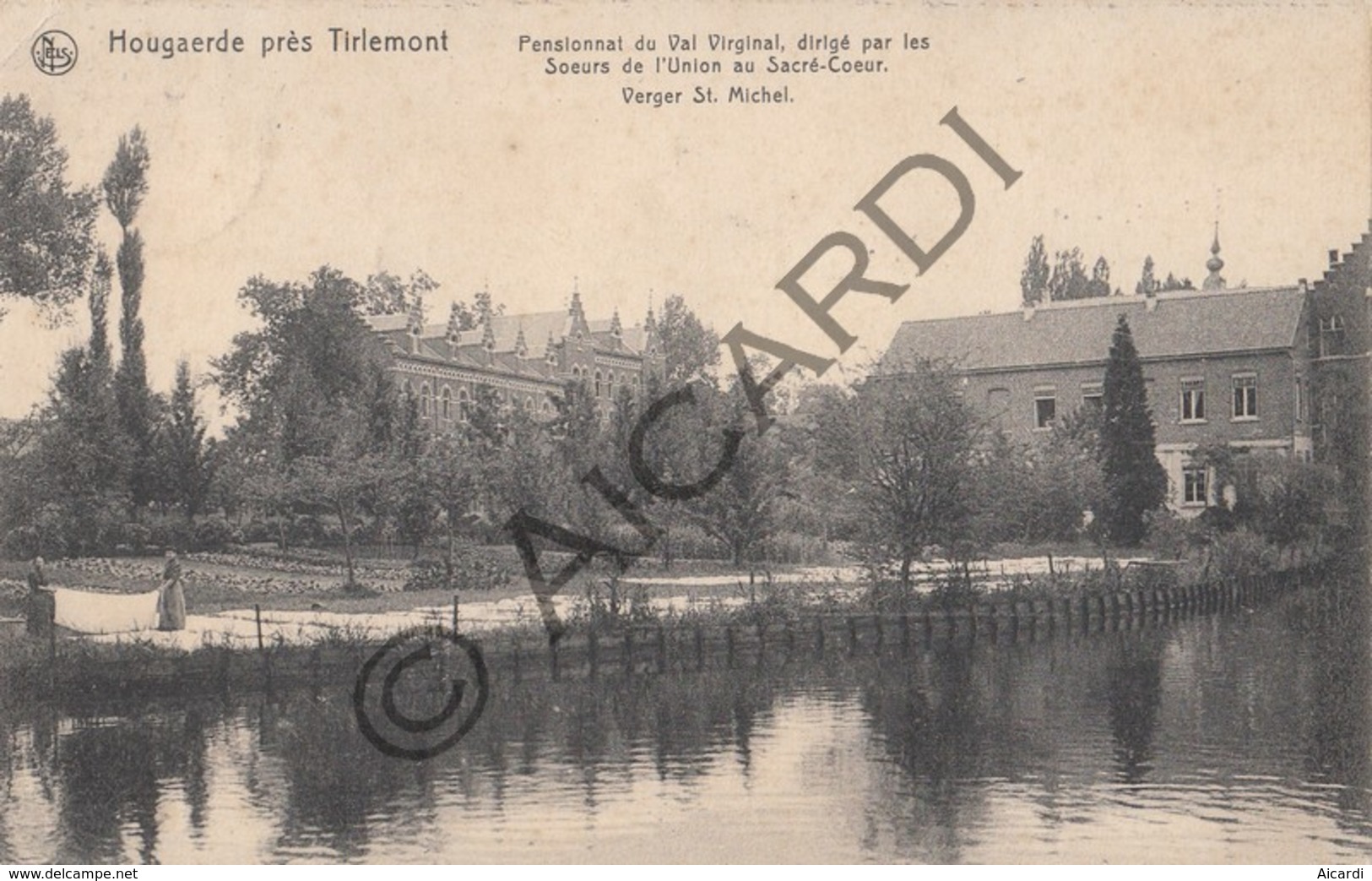 Postkaart-Carte Postale HOEGAARDEN Près Tirlemont Pensionnat Du Val Virginal   (B304) - Hoegaarden