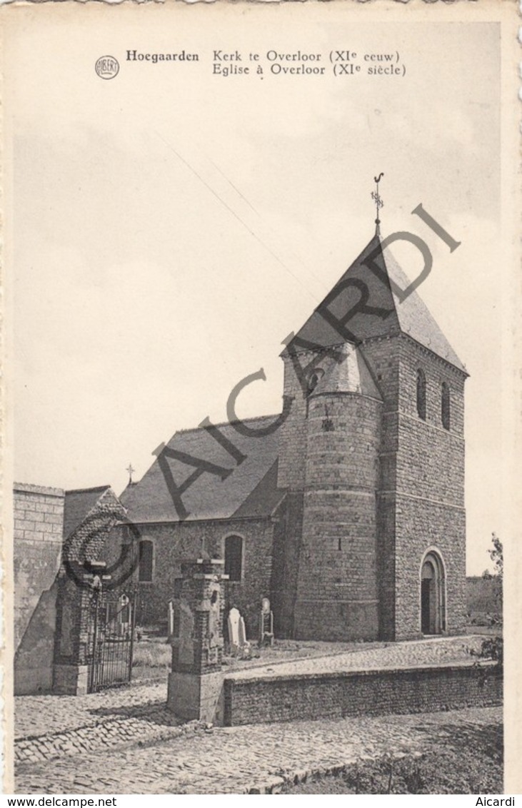 Postkaart-Carte Postale HOEGAARDEN Kerk Te Overloor   (B248) - Högaarden