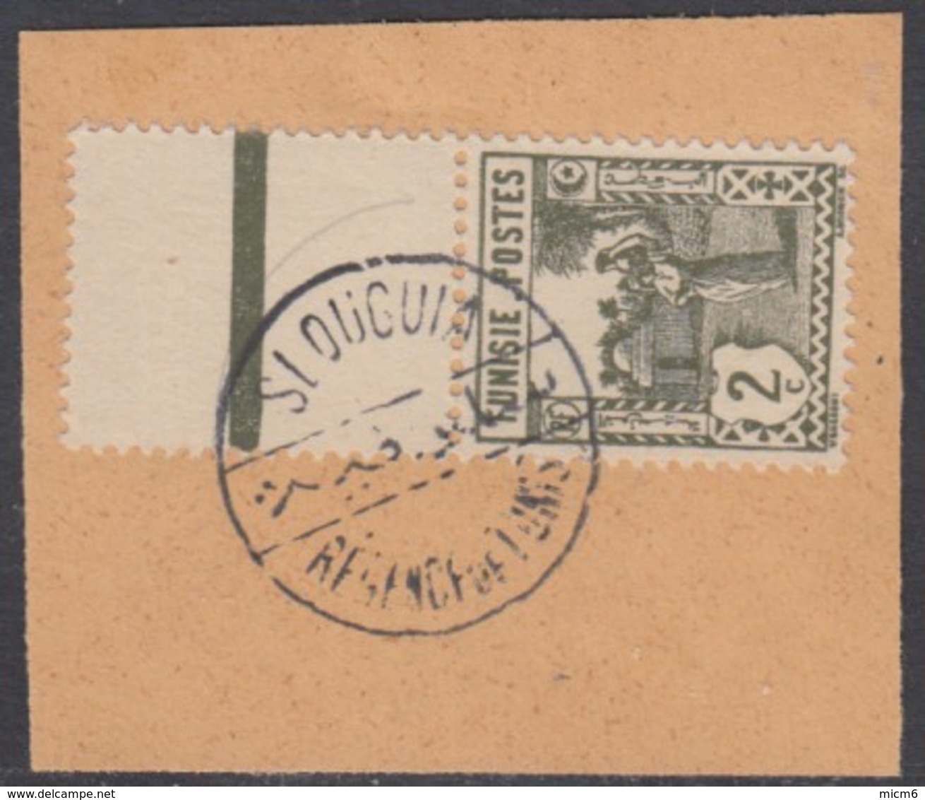 Tunisie - Slouguia Sur N° 121 (YT) N° 121 (AM). Oblitération Sur Fragment. - Used Stamps