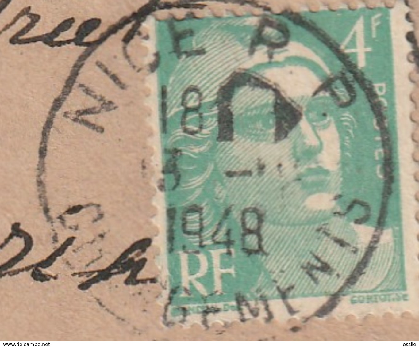 France Cover South Africa - 1946 (1948) - Airmail Iris INSUFFICIENT POSTAGE 3 Types Franking NICE & GRIMALDI - Lettres & Documents