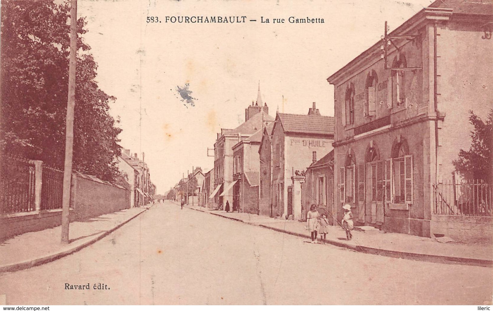 FOURCHAMBAULT (58) - La Rue Gambetta En 1923 - Ravard éditeur - Otros & Sin Clasificación