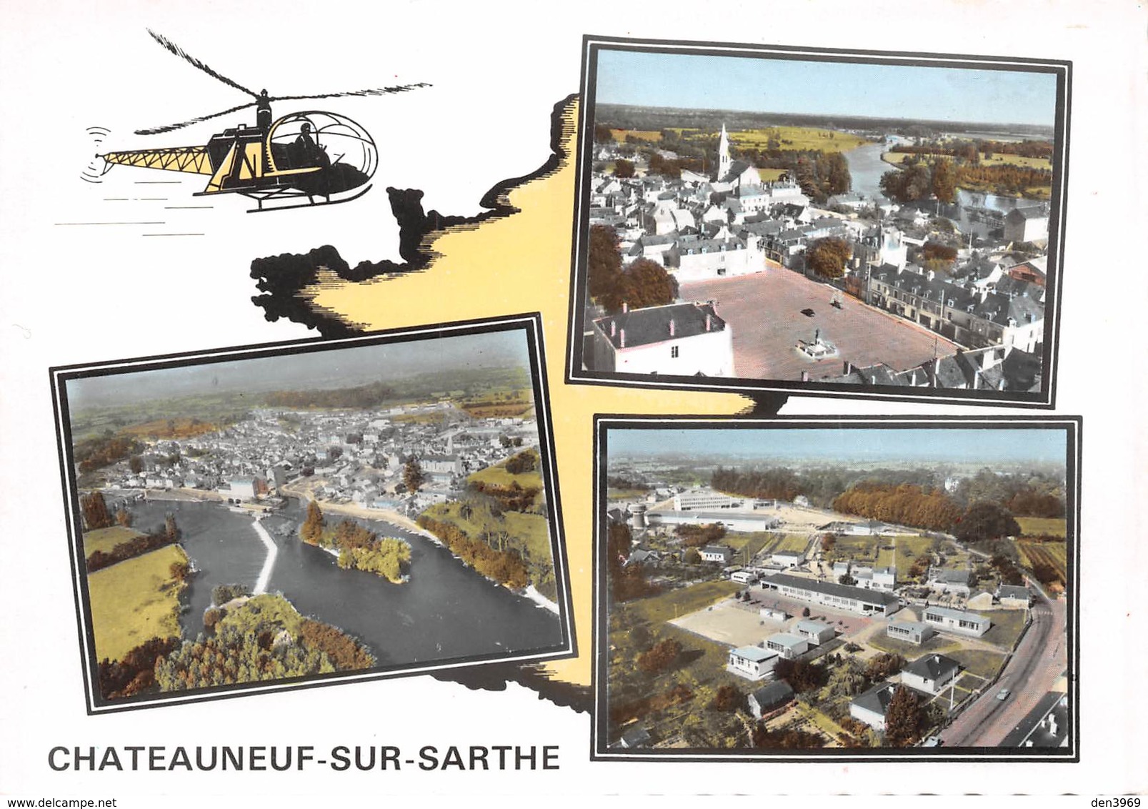 CHATEAUNEUF-sur-SARTHE - Vues D'Hélicoptère - Chateauneuf Sur Sarthe