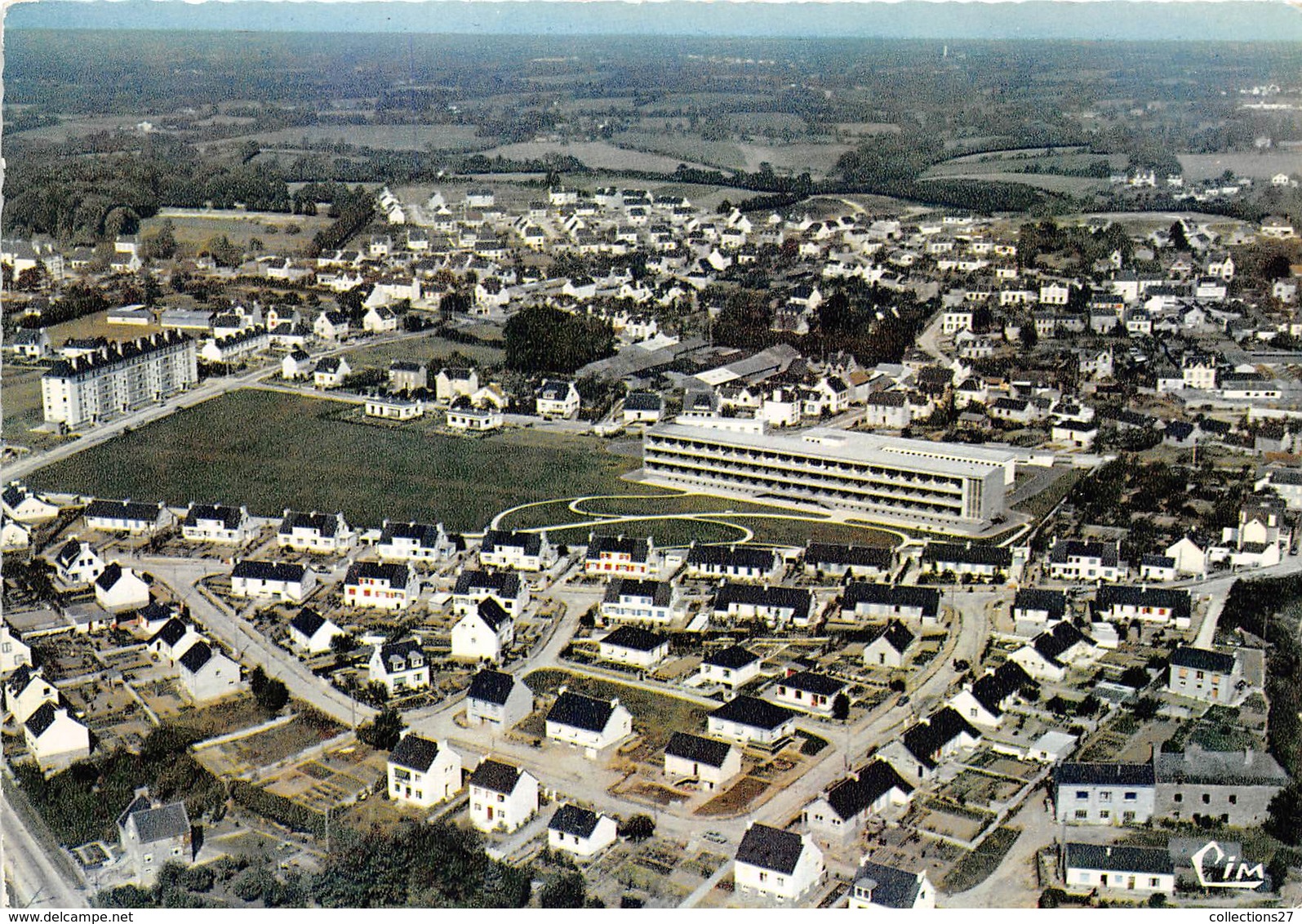 29-QUIMPERLE- VUE GENERALE AERIENNE LA VILLE NEUVE , GARE ET L'HÔPITAL - Quimperlé