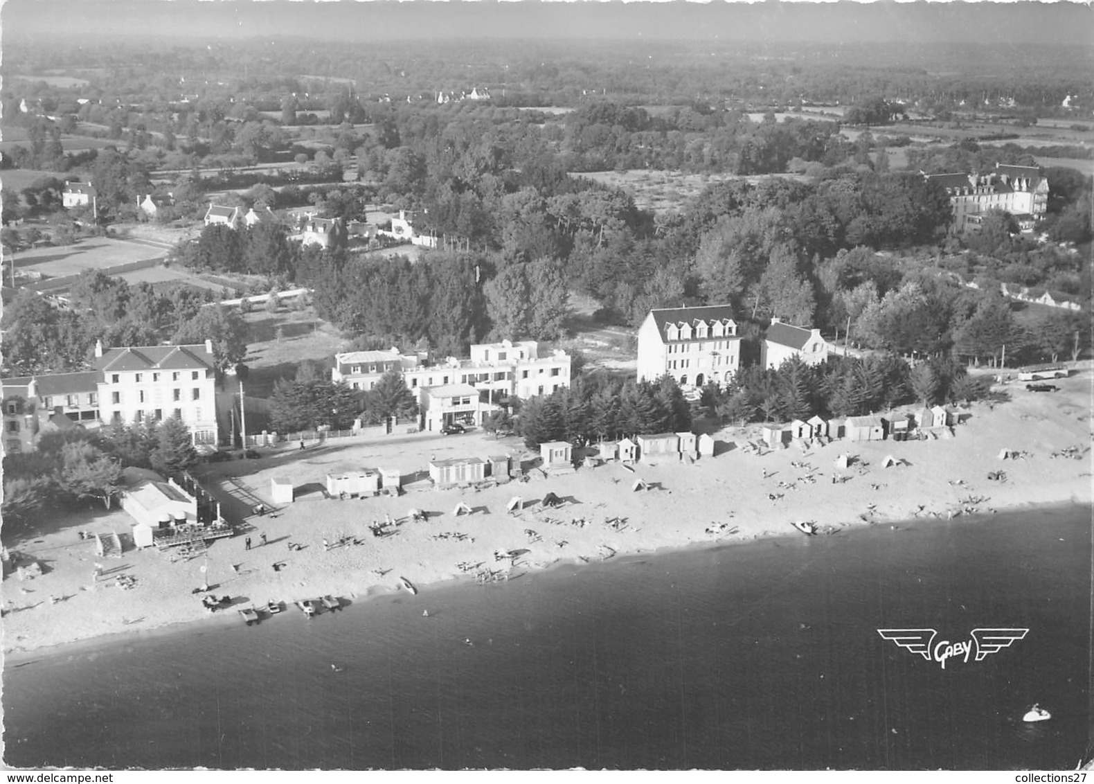 29-BENODET- VUE AERIENNE HÔTEL BELLE-VUE ET KERYOMEL - Bénodet