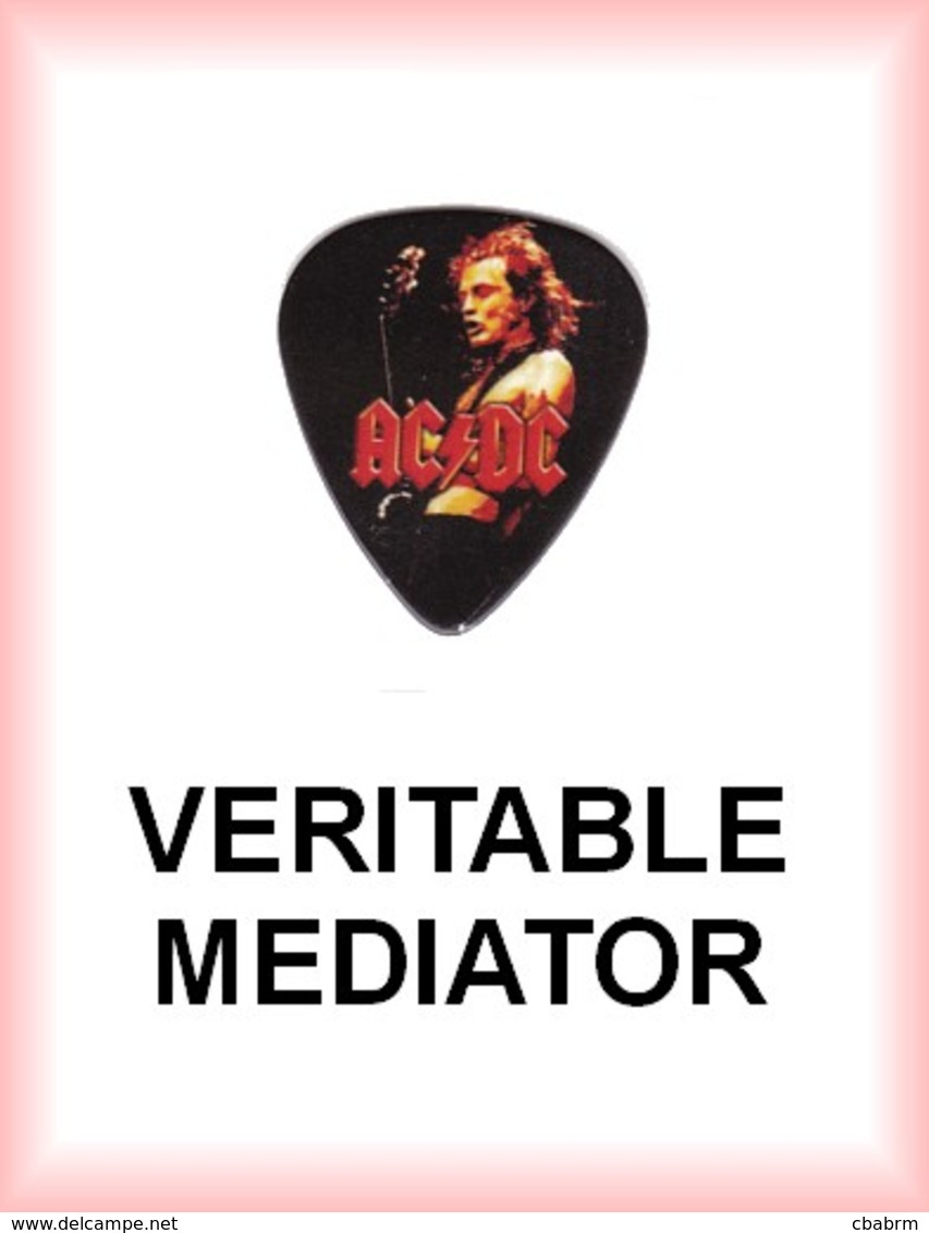 AC/DC MEDIATOR Medium ACDC AC DC PLECTRUM Guitar Pick (SUR SCENE) - Toebehoren En Hoezen