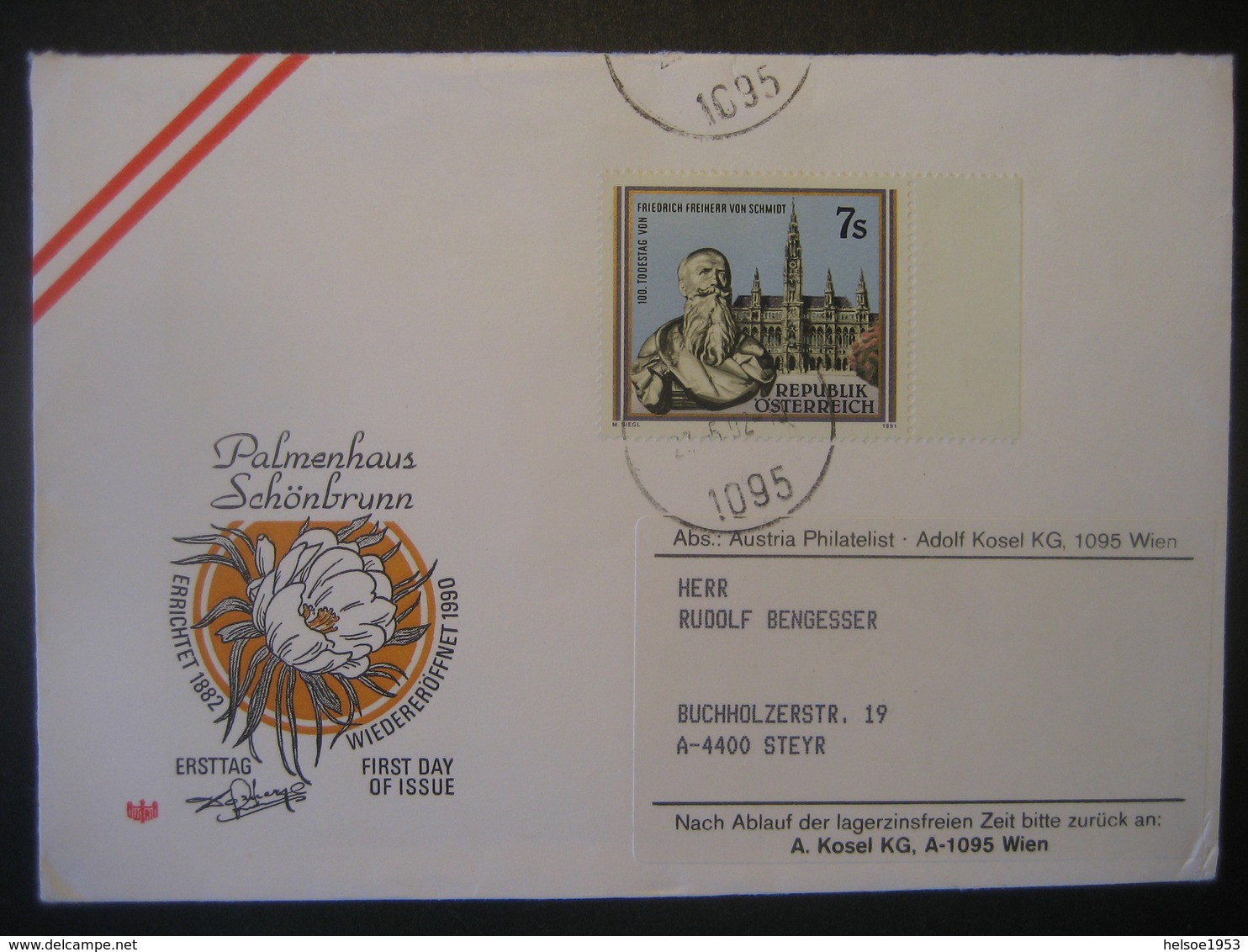 Österreich 2002- Beleg Zum 100. Todestag Von Friedrich Freiherr Von Schmidt Schmuckkuvert - Storia Postale