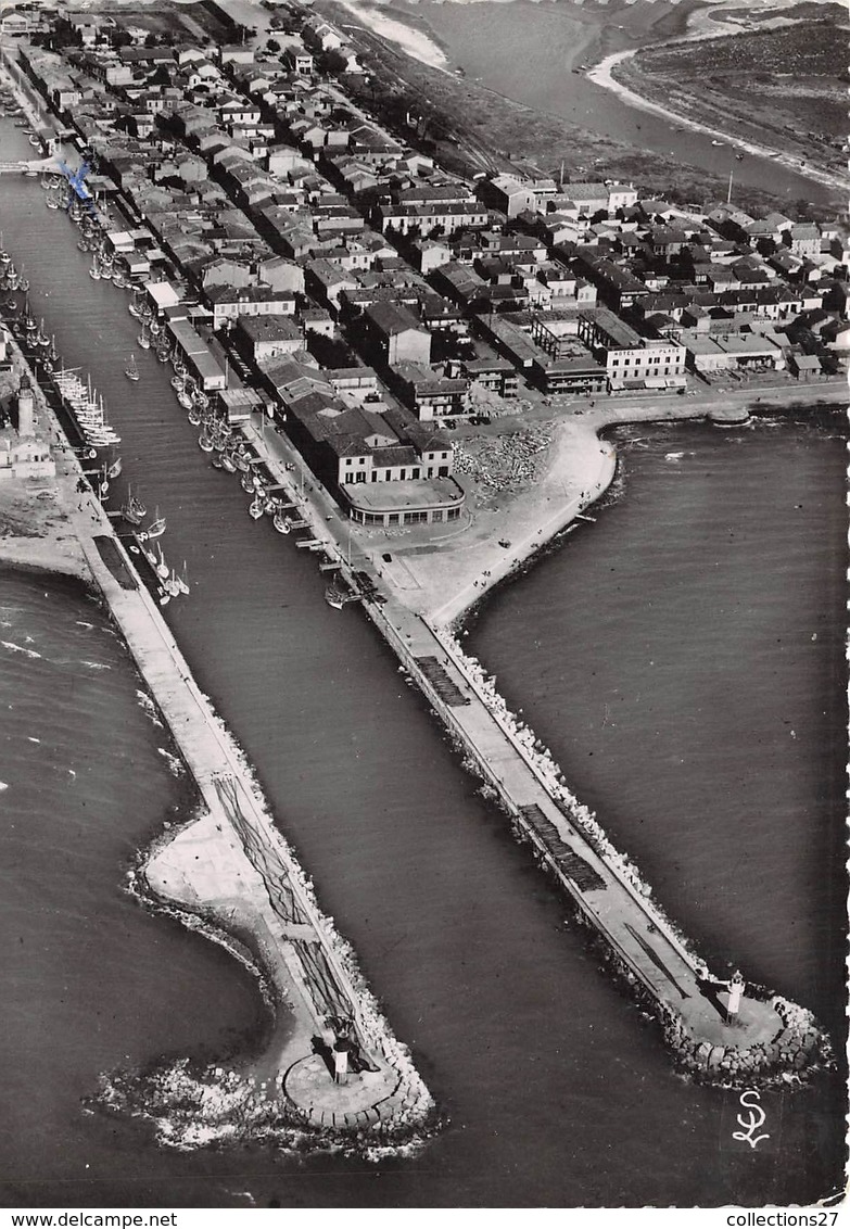 30-LE-GRAU-DU-ROI- VUE AERIENNE SUR LE PORT ET L'EMBOUCHURE DU VIDOURLE - Le Grau-du-Roi