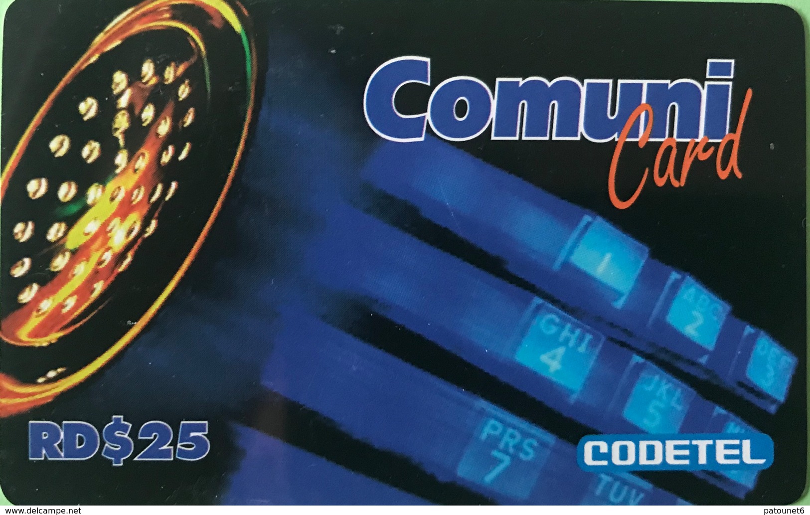 DOMINICAINE  -  Prepaid  - Comuni-Card - RD$25 - Dominik. Republik