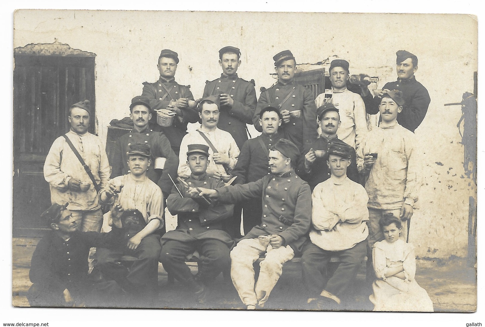 40-MONT-DE-MARSAN-CARTE PHOTO-Groupe De Militaires Du 34e Régiment...1911  Animé - Mont De Marsan