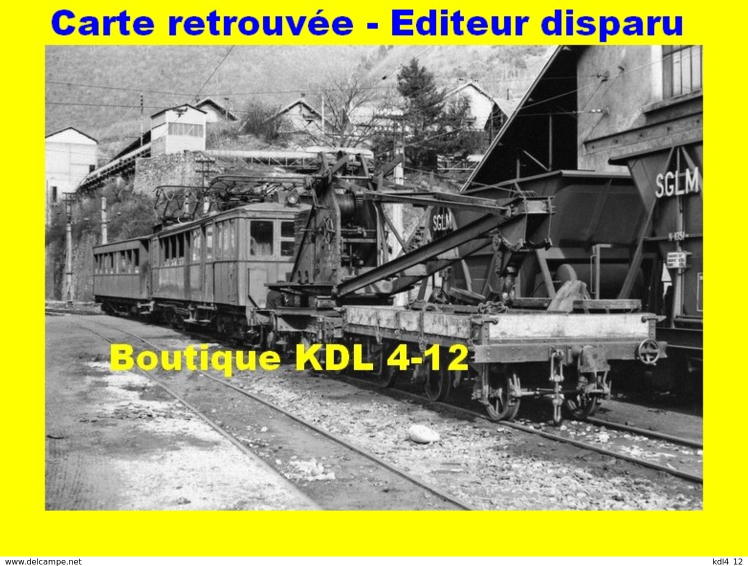 BVA 639-03 - Automotrice A 1 Et Train Grue En Gare - SAINT-GEORGES DU COMMIERS - Isère - SGLM - Autres & Non Classés