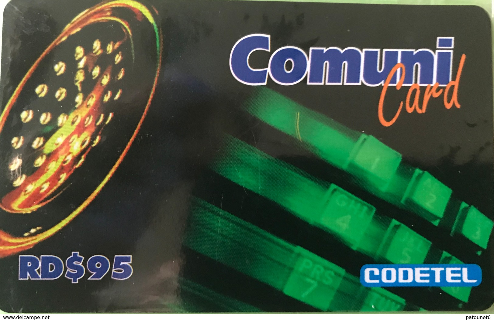 DOMINICAINE  -  Prepaid  - Comuni-Card - RD$95 - Dominik. Republik