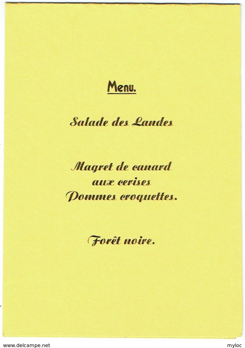 Menu. Franç-Maçonnerie. Loge Saint Jacques. Villers-la-Ville. 2002. - Menus