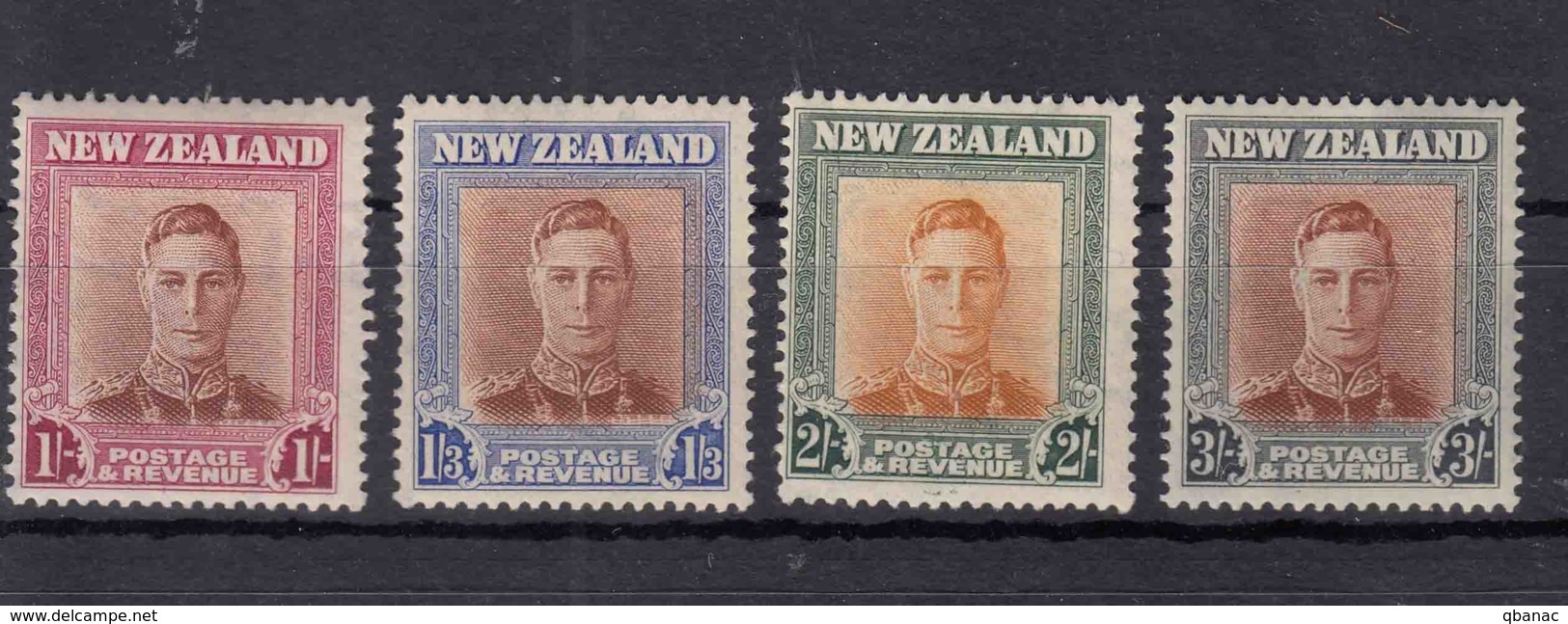 New Zealand 1947 King Georg VI Mi#295-298 Mint Never Hinged - Neufs