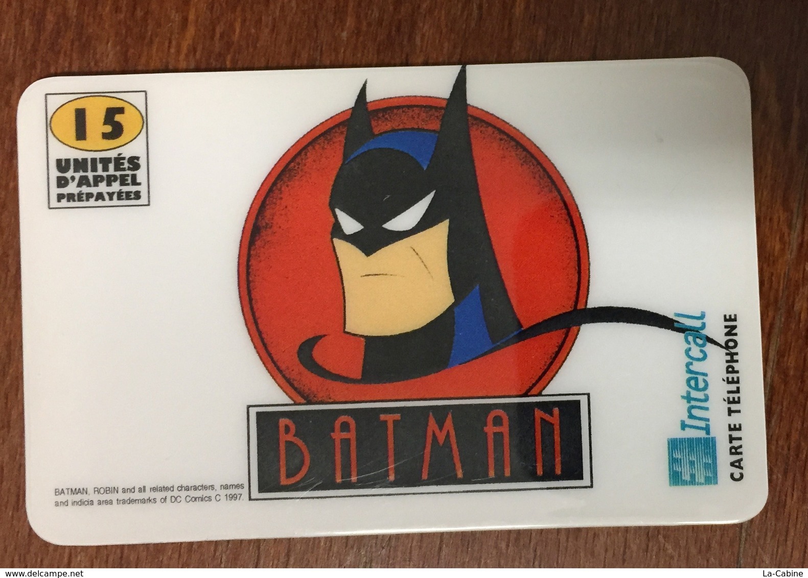 BATMAN CARTE INTERCALL 15 U CARTE À CODE PHONECARD CARD QUE POUR LA COLLECTION - BD