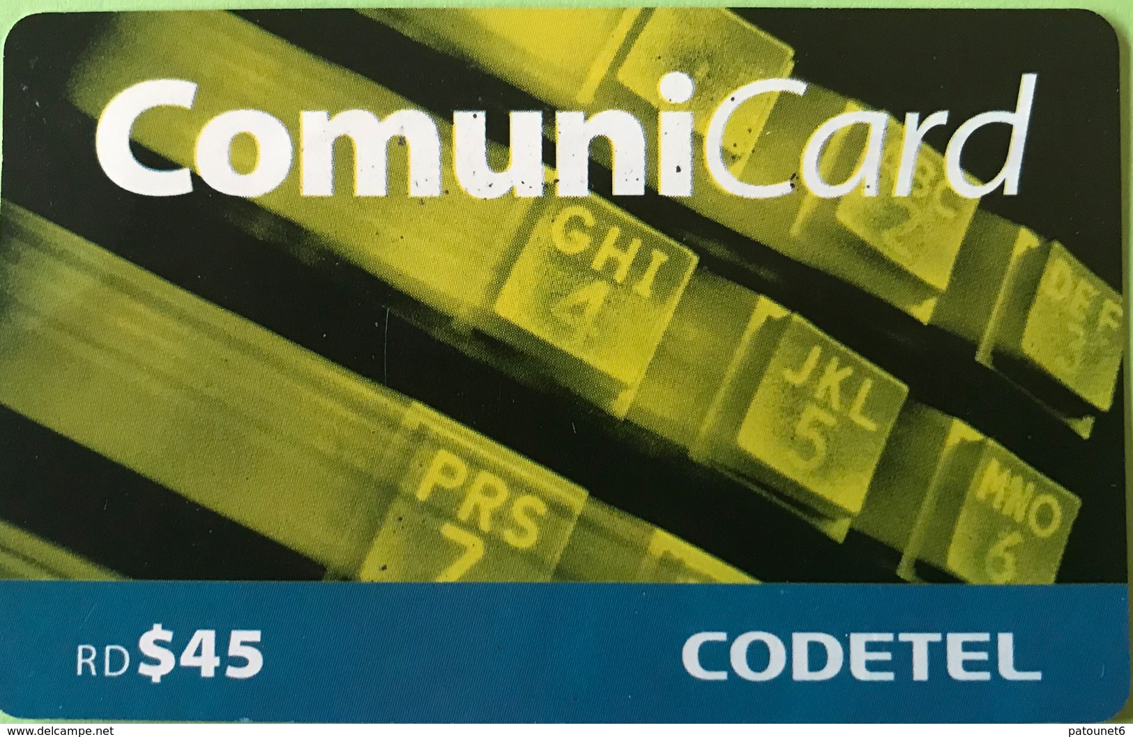 DOMINICAINE  -  Prepaid  - Comuni-Card - Verizon -  RD$45 - Dominik. Republik