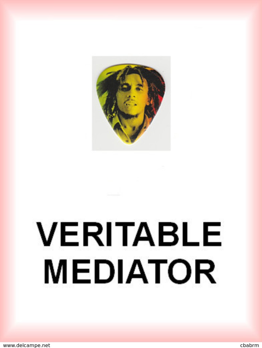 Bob MARLEY MEDIATOR Medium PLECTRUM Guitar Pick (vert Jaune Rouge) - Zubehör & Versandtaschen