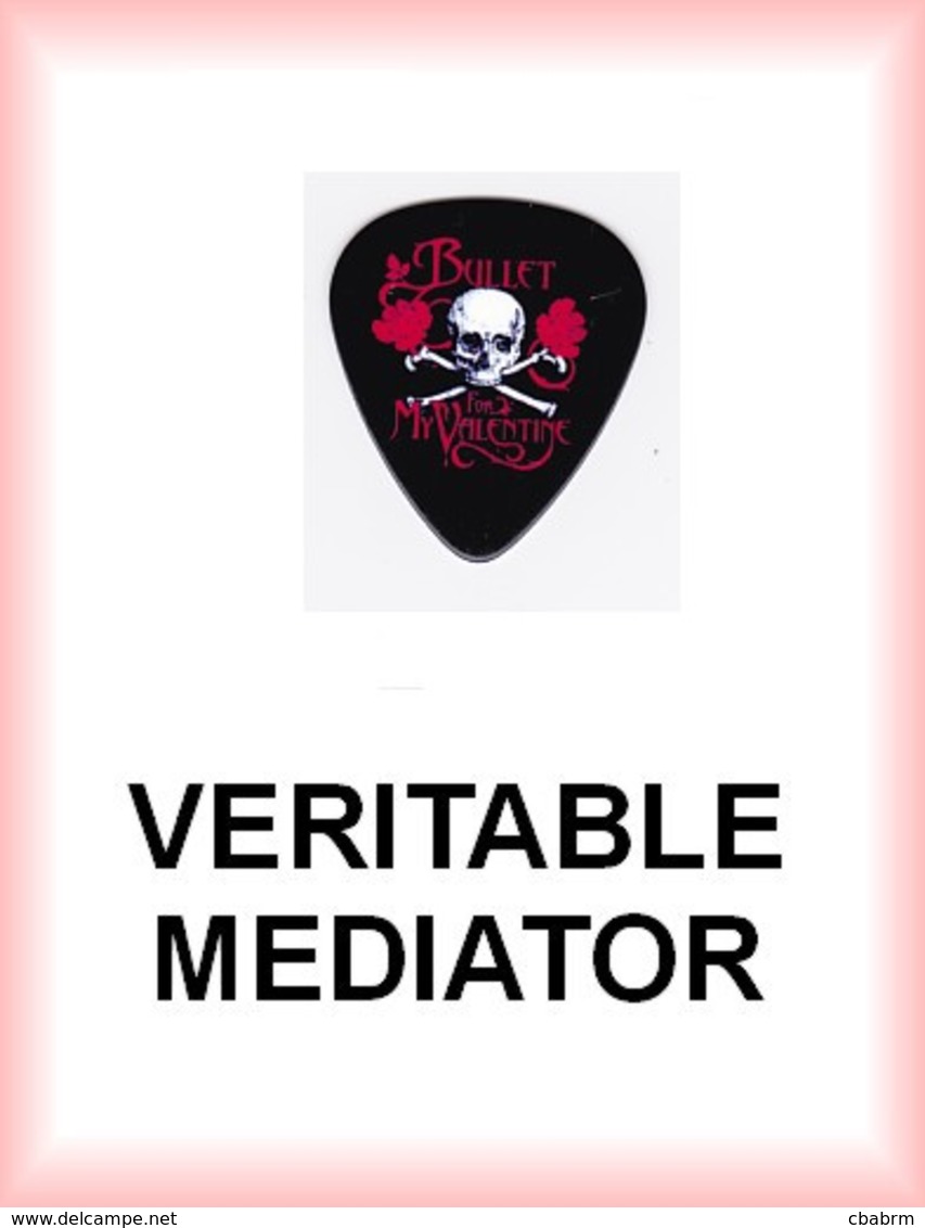 BULLET FOR MY VALENTINE MEDIATOR Medium PLECTRUM Guitar Pick - Zubehör & Versandtaschen