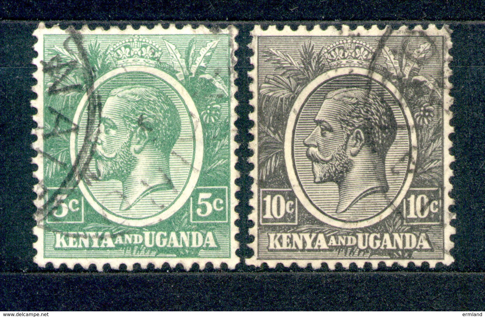 Kenya And Uganda - Kenia Und Uganda 1925 - Michel Nr. 22 - 23 O - Kenya & Oeganda