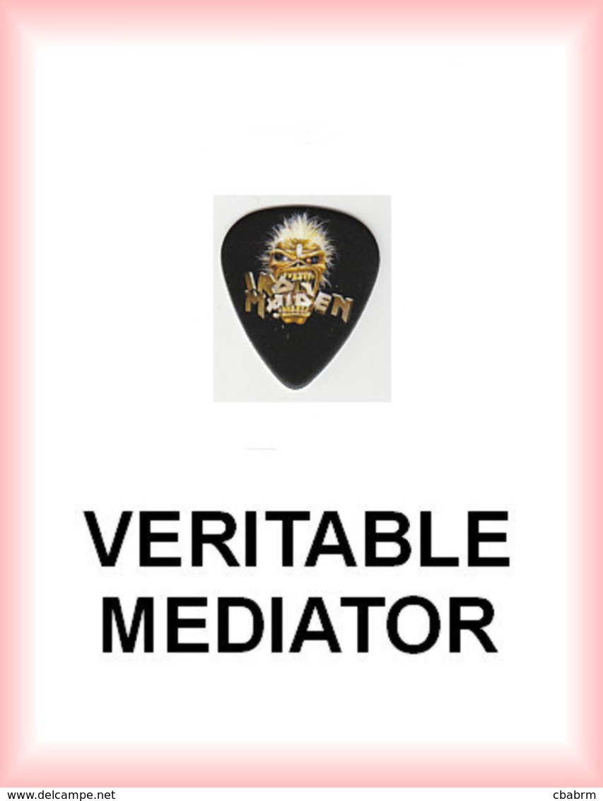 IRON MAIDEN MEDIATOR Medium PLECTRUM Guitar Pick (EDDY) - Accessories & Sleeves