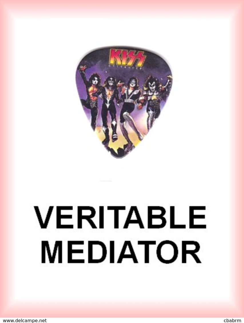 KISS MEDIATOR Medium PLECTRUM Guitar Pick (groupe) - Accessori & Bustine