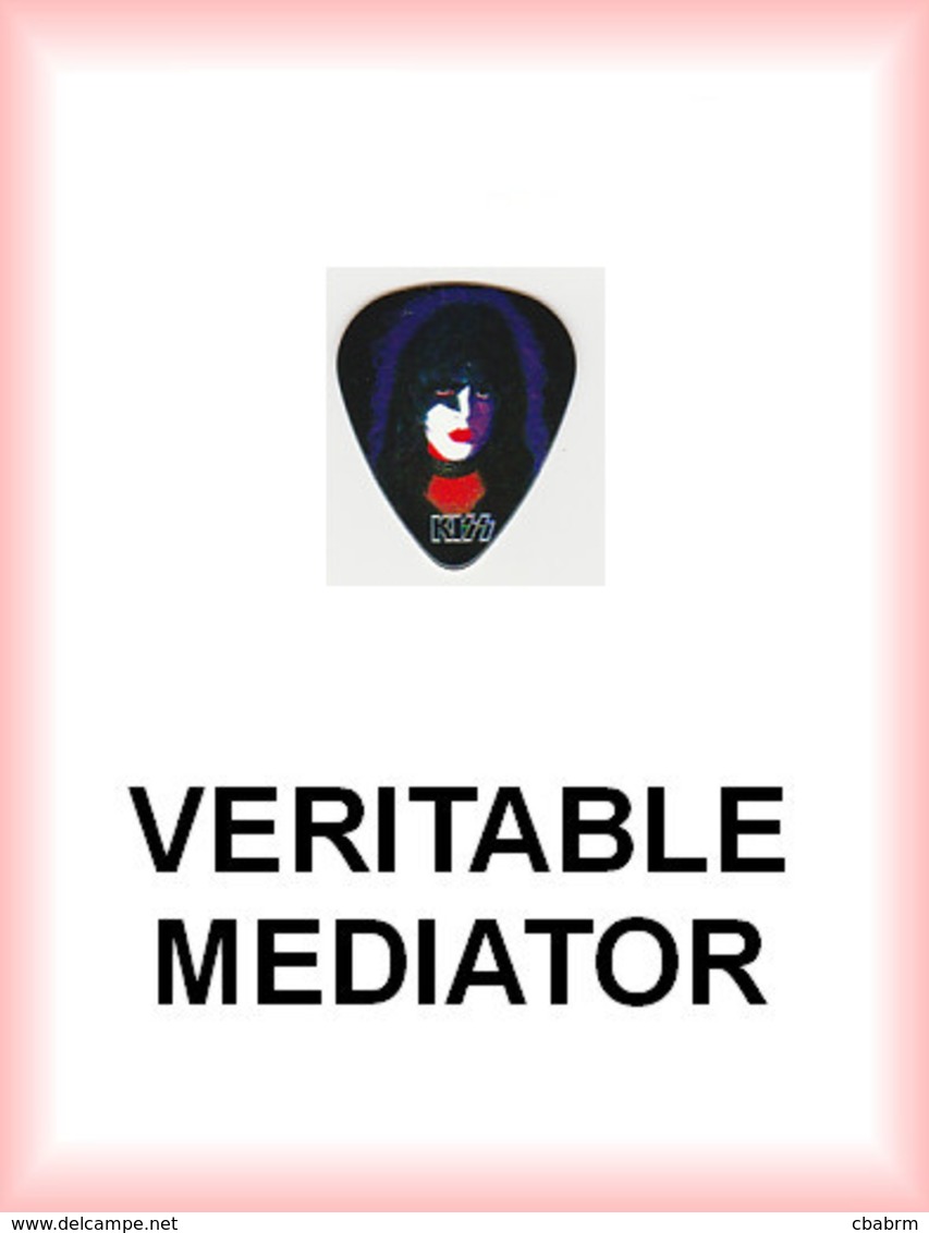 KISS MEDIATOR Medium PLECTRUM Guitar Pick PAUL STANLEY - Zubehör & Versandtaschen