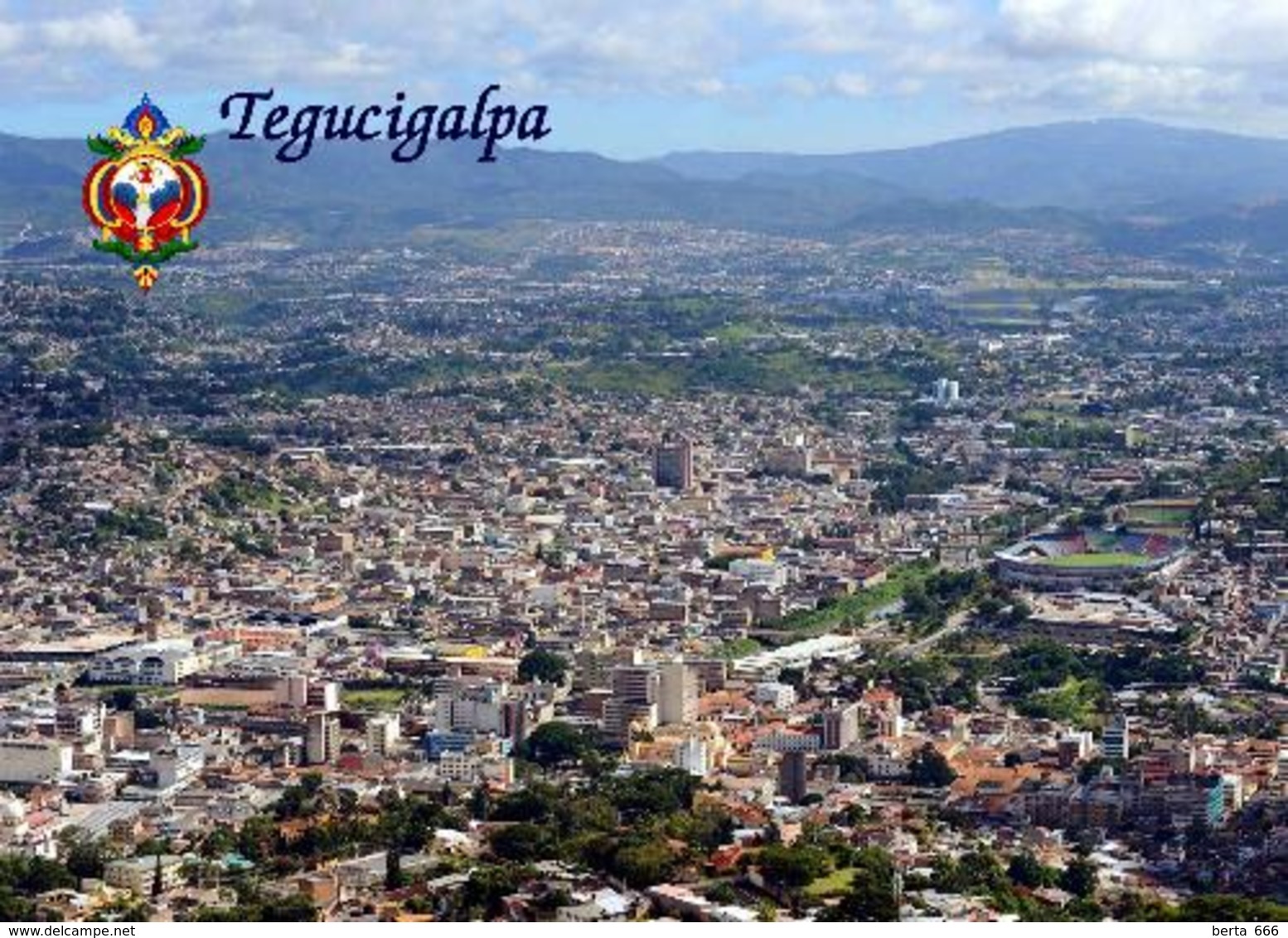 Honduras Tegucigalpa Aerial View New Postcard - Honduras