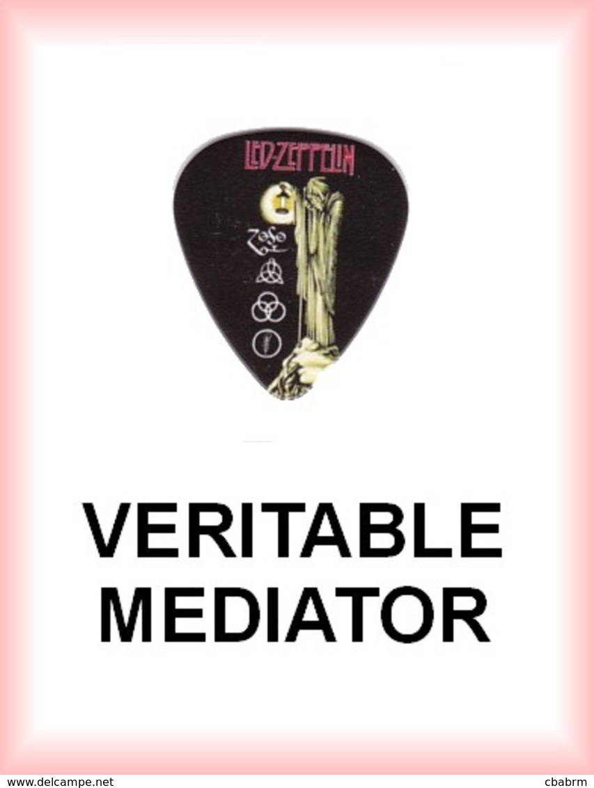 LED ZEPPELIN MEDIATOR Medium PLECTRUM Guitar Pick IV Lanterne - Accesorios & Cubiertas