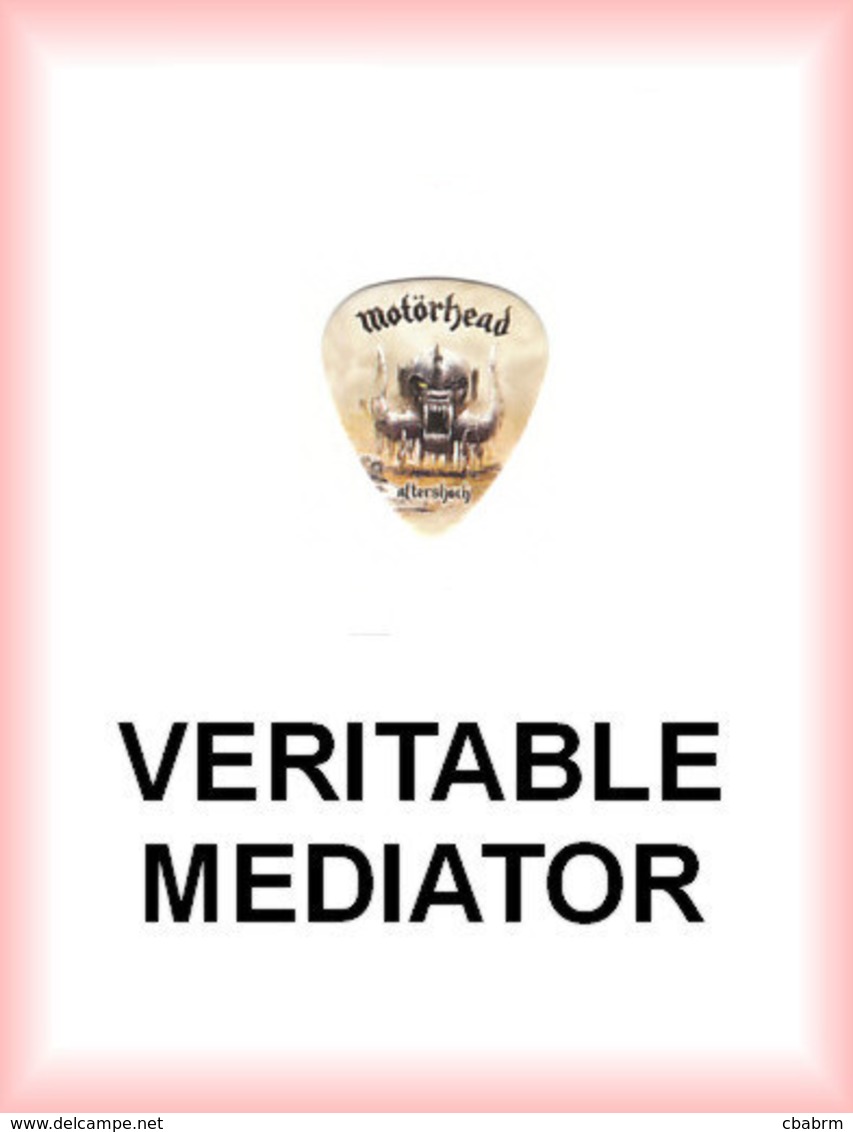 MOTORHEAD MEDIATOR Medium PLECTRUM Guitar Pick MOTÖRHEAD AFTERSHOCK - Accessoires, Pochettes & Cartons