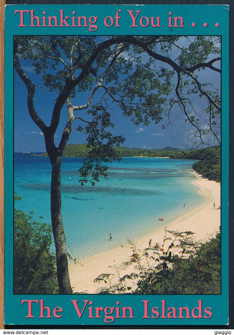 °°° 19177 - BRITISH VIRGIN ISLANDS - GREETINGS FROM THE CARIBBEAN - 1998 With Stamps °°° - Jungferninseln, Britische