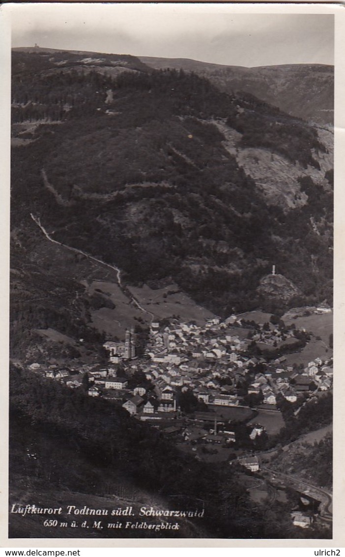 AK Luftkurort Todtnau Mit Feldbergblick - Südl. Schwarzwald - 1937 (48142) - Todtnau