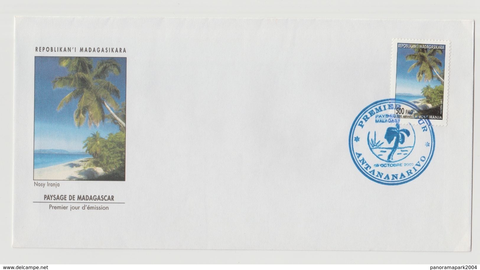 Madagascar Madagaskar 2002 FDC 1er Jour Landscape Paysage Nosy Iranja - Madagaskar (1960-...)