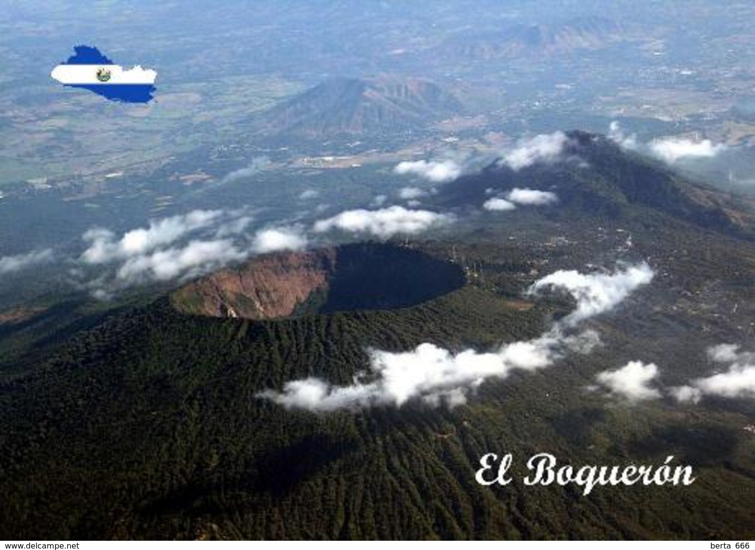 El Salvador El Boqueron Volcano New Postcard - El Salvador