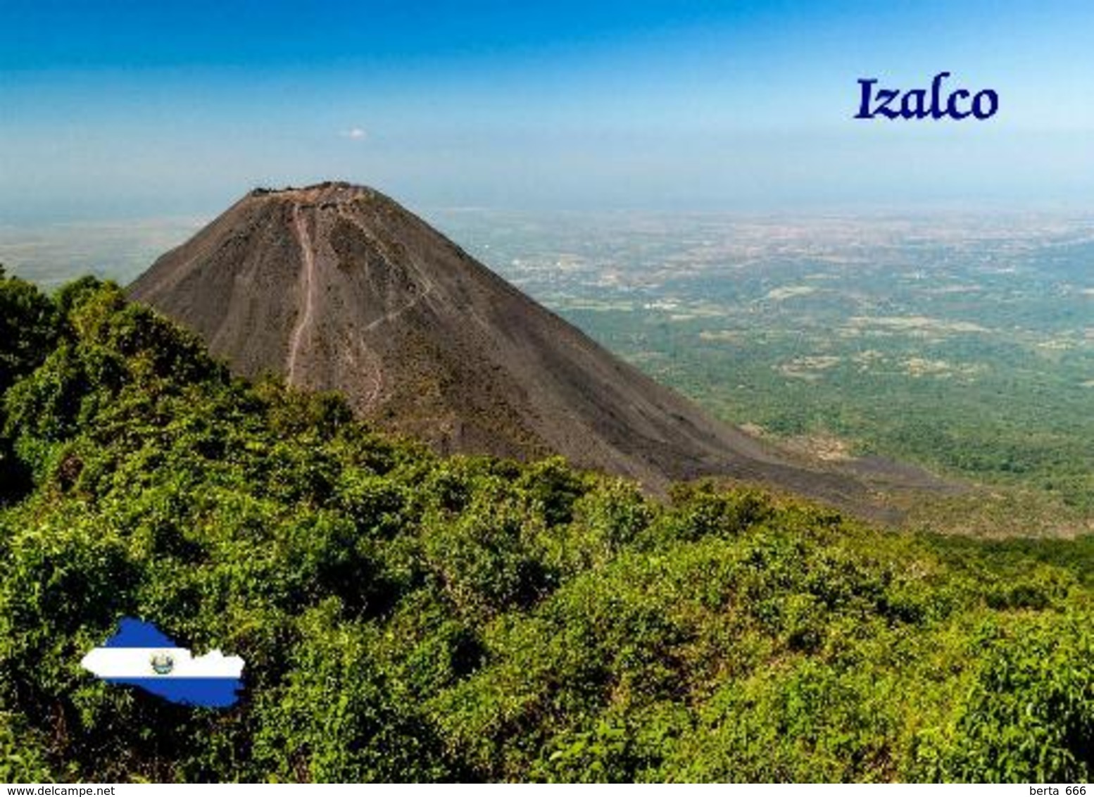 El Salvador Izalco Volcano New Postcard - El Salvador