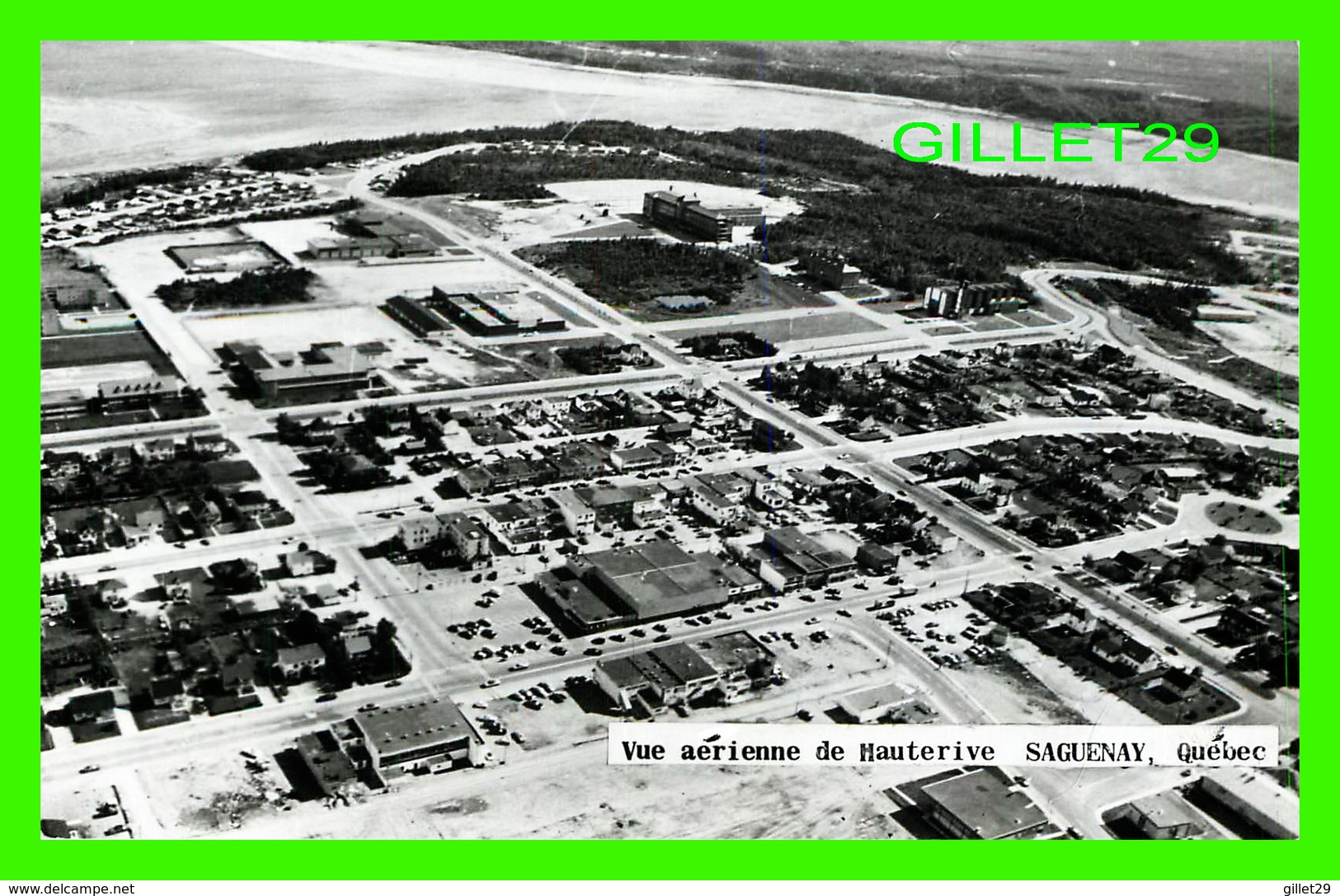 HAUTERIVE, QUÉBEC - VUE AÉRIENNE DE LA VILLE HAUTERIVE - REAL PHOTOGRAPH - PHARMACIE DR. BOUFFARD - - Saguenay