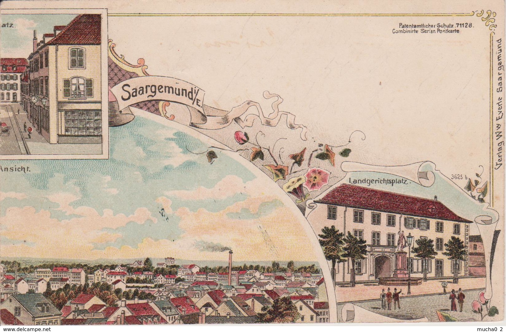 57 - SARREGUEMINES - LITHO ELEMENT DE PUZZLE - Sarreguemines