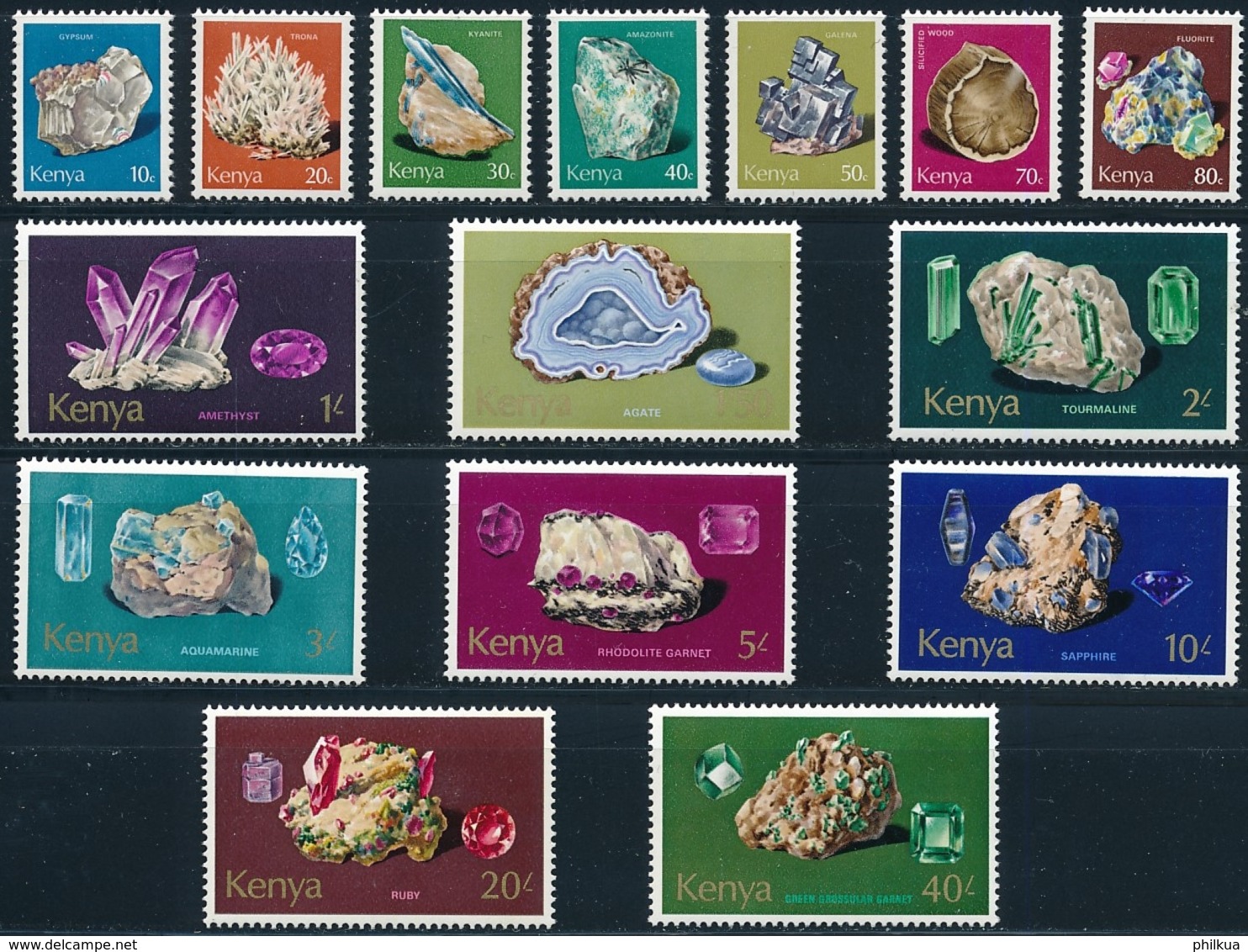 1977 Mineralien - Komplette Serie - Einwandfrei Postfrisch/** MNH - Kenya (1963-...)