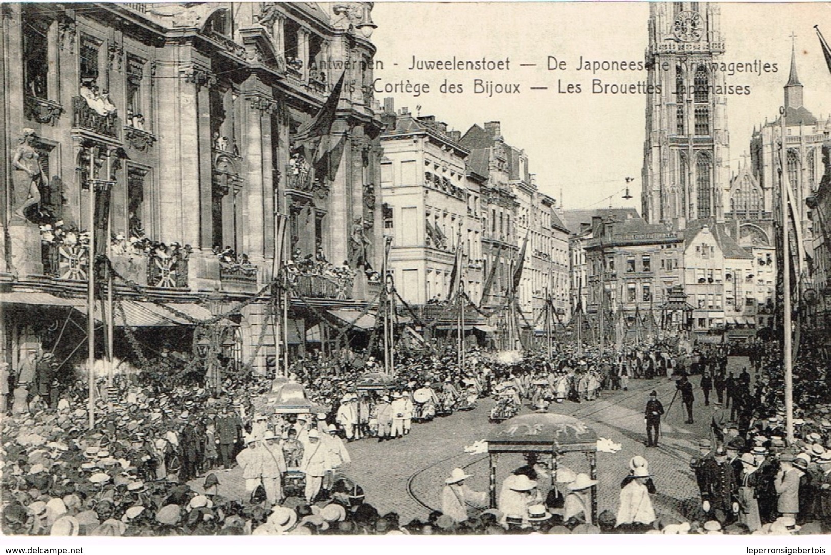 - CPA - Antwerpen - Anvers - Juweelenstoet- De Japonese Kruiwagentjes - Cortège Des Bijoux - Les Brouettes Japonaises - Antwerpen