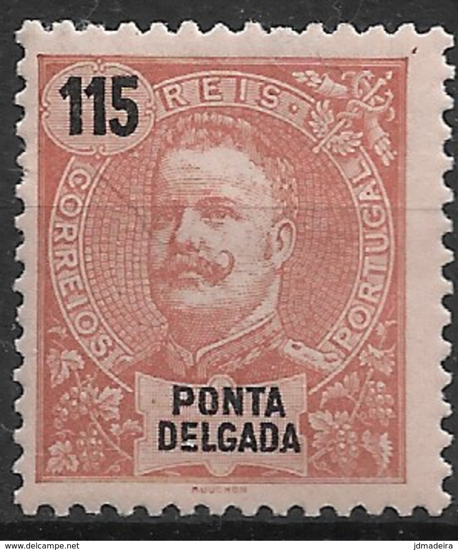 Ponta Delgada – 1898 King Carlos 115 Réis - Ponta Delgada