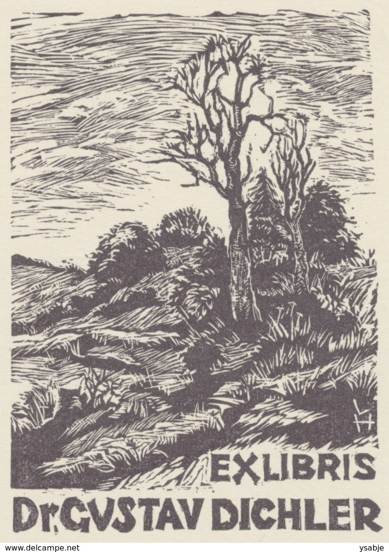 Ex Libris Dr Gustav Dichler - Leopold Hofmann - Ex-Libris