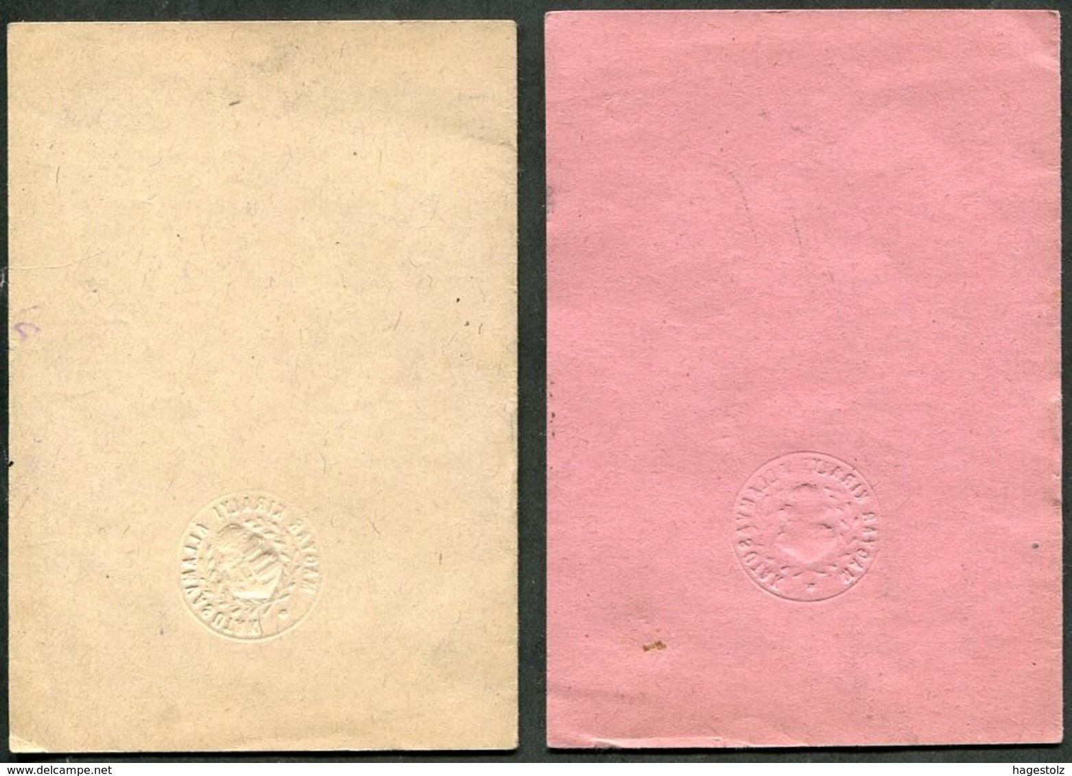 Hungary 1926 Railway Service Free Ticket ID + Additional Coupon Booklets (same Nr.) Eisenbahn Fahrschein Billet De Train - Europe